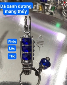 Móc Khóa Đá Xanh Dương Mạng Thủy